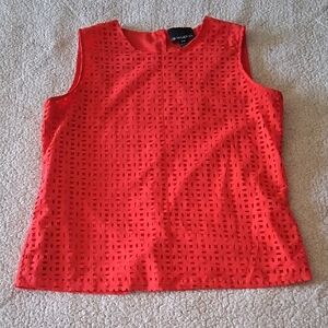 Cynthia Rowley Vibrant Red Sleeveless Top